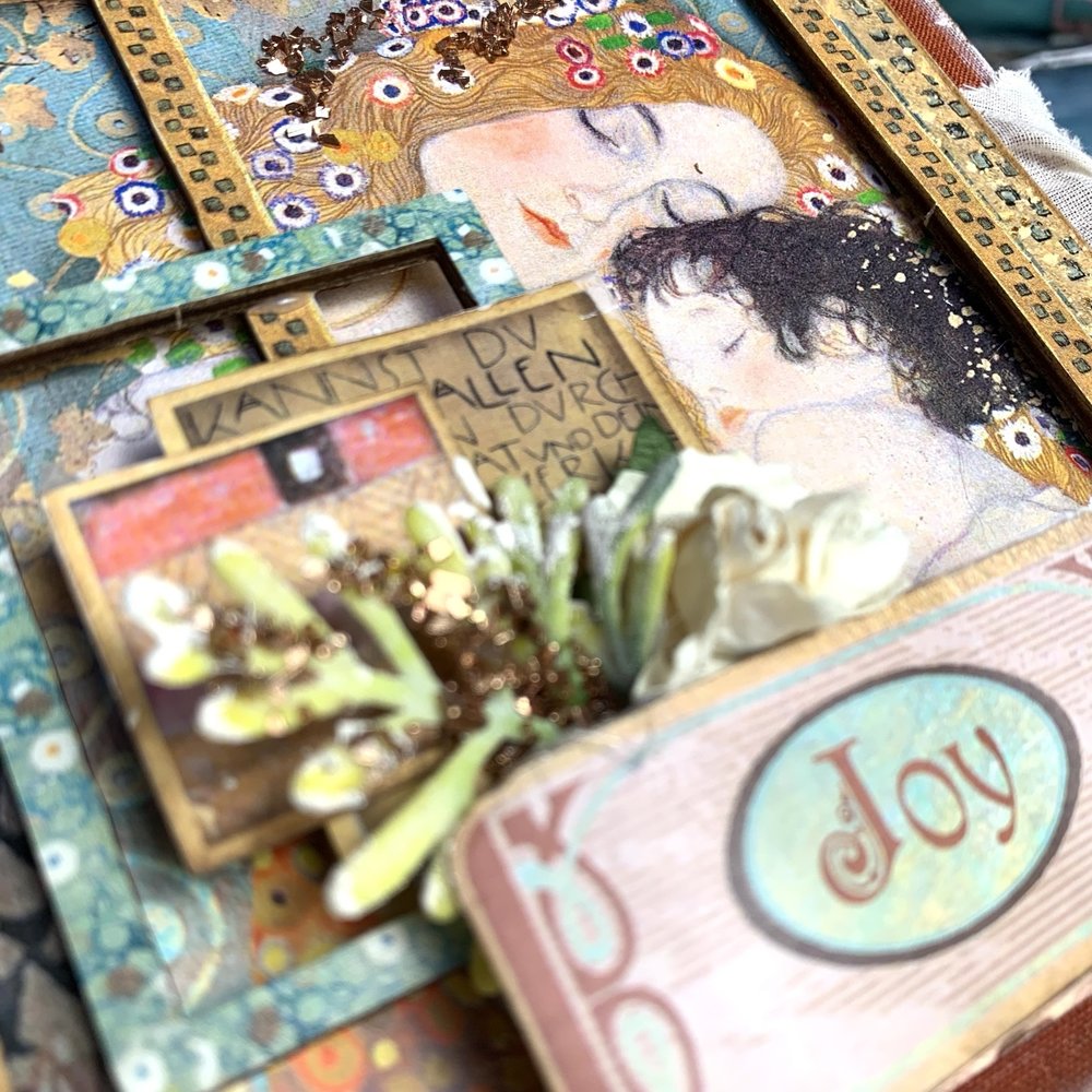 Stamperia Klimt Quotes and Labels 12x12 Inch Paper Sheets (10pcs) (SBB837) (DISCONTINUED)