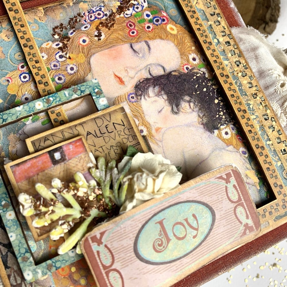 Stamperia Klimt 4 Cards 12x12 Inch Paper Sheets (10pcs) (SBB835) (DISCONTINUED)