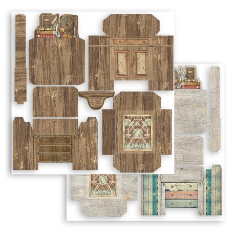 Stamperia 3D Paper Kit 12x12 Inch Lady Vagabond Lifestyle (SBPOP08) (DISCONTINUED)