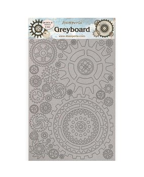 Stamperia Greyboard A4 Lady Vagabond Lifestyle Gears Gauge (KLSPDA448) (DISCONTINUED) Stamperia Greyboard A4 Lady Vagabond Lifestyle Gears Gauge (KLSPDA448) (DISCONTINUED)