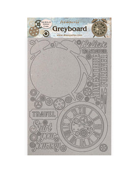 Stamperia Greyboard A4 Lady Vagabond Lifestyle Alarm Clock (KLSPDA447) (DISCONTINUED) Stamperia Greyboard A4 Lady Vagabond Lifestyle Alarm Clock (KLSPDA447) (DISCONTINUED)