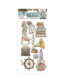 Stamperia Chipboard 15x30cm Lady Vagabond Lifestyle Elements (DFLCB46) (DISCONTINUED) Stamperia Chipboard 15x30cm Lady Vagabond Lifestyle Elements (DFLCB46) (DISCONTINUED)