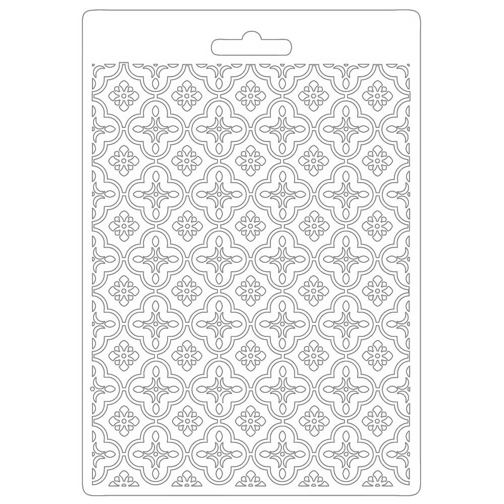 Stamperia Soft Mould A5 Lady Vagabond Lifestyle Metal Texture (K3PTA5604) (DISCONTINUED)