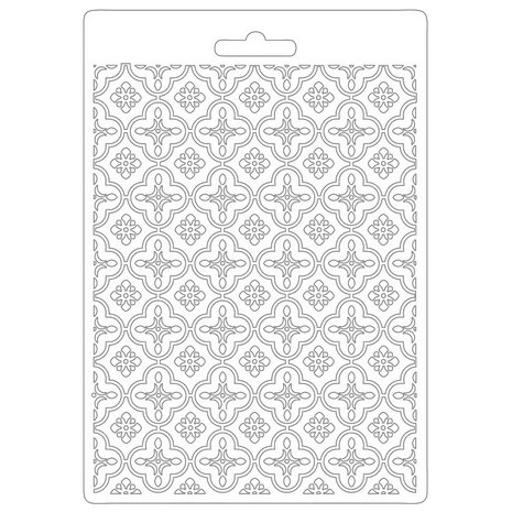 Stamperia Soft Mould A5 Lady Vagabond Lifestyle Metal Texture (K3PTA5604) (DISCONTINUED)