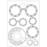 Stamperia Soft Mould A5 Lady Vagabond Lifestyle Goggles (K3PTA5602) (DISCONTINUED)