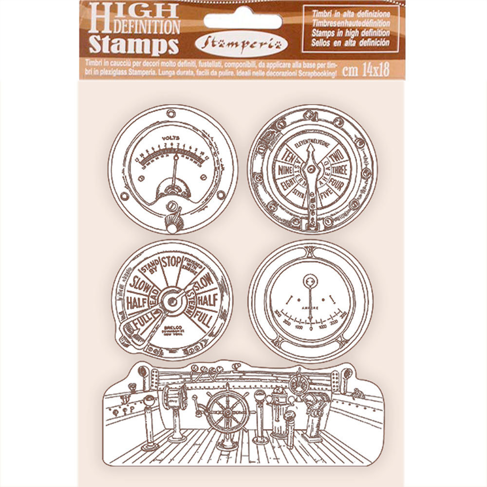 Stamperia Natural Rubber Stamp Lady Vagabond Lifestyle Enginess (WTKCC207) (DISCONTINUED)