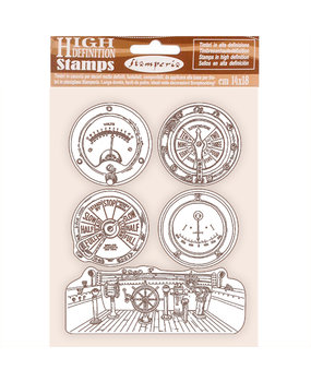 Stamperia Natural Rubber Stamp Lady Vagabond Lifestyle Enginess (WTKCC207) (DISCONTINUED)