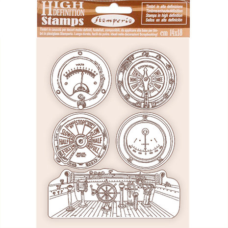 Stamperia Natural Rubber Stamp Lady Vagabond Lifestyle Enginess (WTKCC207) (DISCONTINUED)