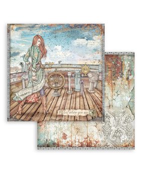 Stamperia Lady Vagabond Lifestyle Rudder 12x12 Inch Paper Sheets (10pcs) (SBB843) (DISCONTINUED) Stamperia Lady Vagabond Lifestyle Rudder 12x12 Inch Paper Sheets (10pcs) (SBB843) (DISCONTINUED)