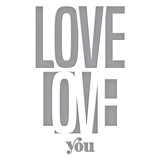 Spellbinders Be Bold Color Block Love You Etched Dies (S5-488) (OUTLET)