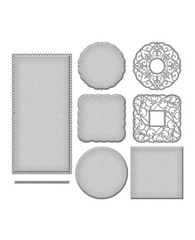 Spellbinders Scalloped Symphony Notecard Etched Dies (S6-177) (OUTLET)