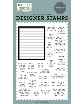 Carta Bella Letterboard & Phrases Clear Stamps (CBGH143043) (OUTLET)