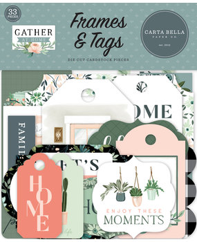 Carta Bella Gather At Home Frames & Tags (CBGH143025) (OUTLET)