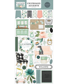 Carta Bella Gather At Home Chipboard Accents (CBGH143021) (OUTLET)