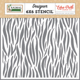 Echo Park Zebra Stencil (AK259034) (OUTLET)