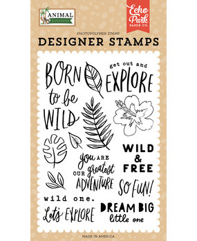 Echo Park Born To Be Wild Clear Stamps (AK259043) (DISCONTINUED)