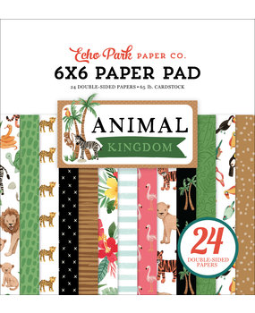 Echo Park Animal Kingdom 6x6 Inch Paper Pad (AK259023) (DISCONTINUED)