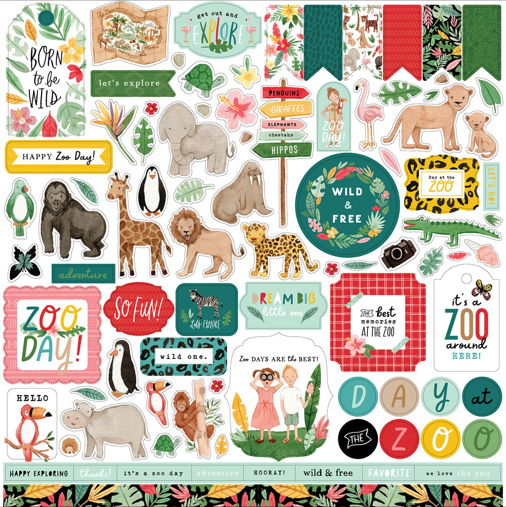 Echo Park Animal Kingdom 12x12 Inch Collection Kit (AK259016) (DISCONTINUED) Echo Park Animal Kingdom 12x12 Inch Collection Kit (AK259016) (DISCONTINUED)