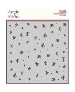 Simple Stories Feelin' Frosty Stencil Frosty Snowflakes (16624) (DISCONTINUED)