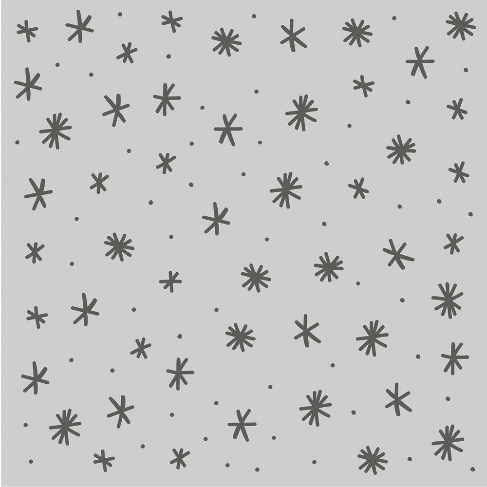 Simple Stories Feelin' Frosty Stencil Frosty Snowflakes (16624) (DISCONTINUED)