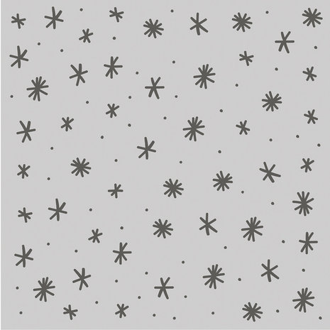 Simple Stories Feelin' Frosty Stencil Frosty Snowflakes (16624) (DISCONTINUED)