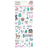 Simple Stories Feelin' Frosty Puffy Stickers (16619) (DISCONTINUED)