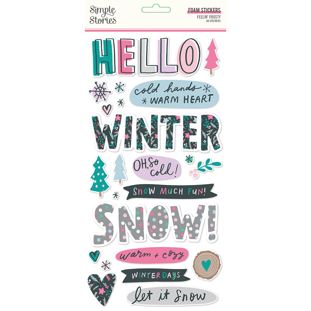 Simple Stories Feelin' Frosty Foam Stickers (16618) (OUTLET)