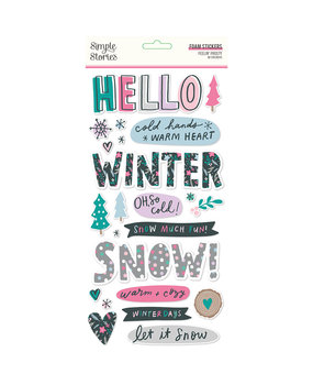 Simple Stories Feelin' Frosty Foam Stickers (16618) (OUTLET)