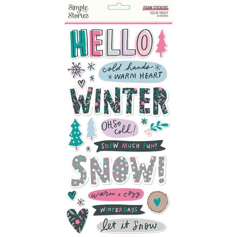 Simple Stories Feelin' Frosty Foam Stickers (16618) (OUTLET)