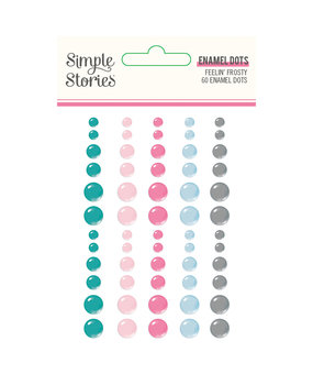 Simple Stories Feelin' Frosty Enamel Dots (16621) (DISCONTINUED)