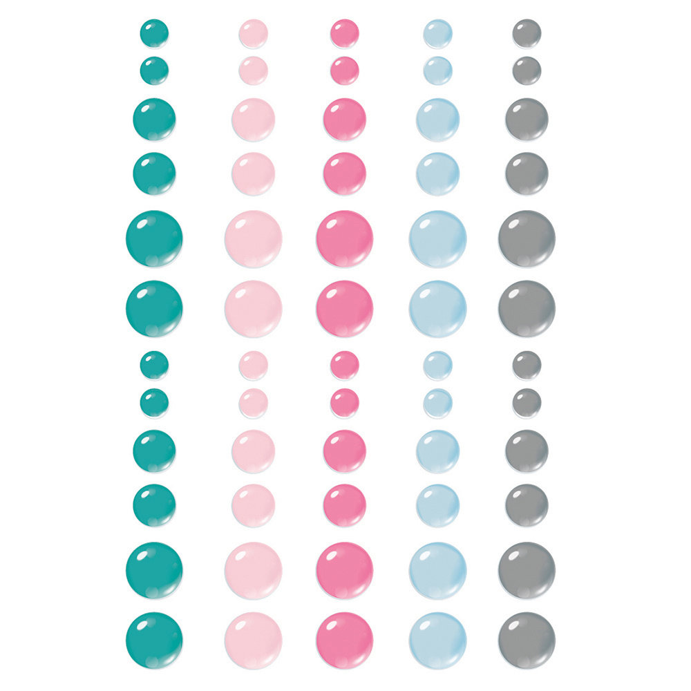 Simple Stories Feelin' Frosty Enamel Dots (16621) (DISCONTINUED)