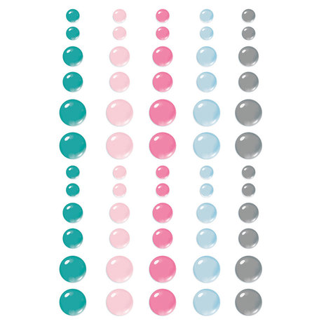 Simple Stories Feelin' Frosty Enamel Dots (16621) (DISCONTINUED)