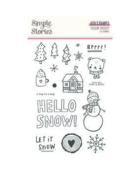 Simple Stories Feelin' Frosty Clear Stamps (16623) (OUTLET)