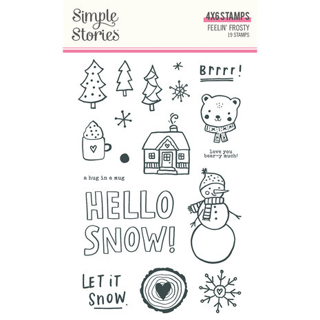Simple Stories Feelin' Frosty Clear Stamps (16623) (OUTLET)