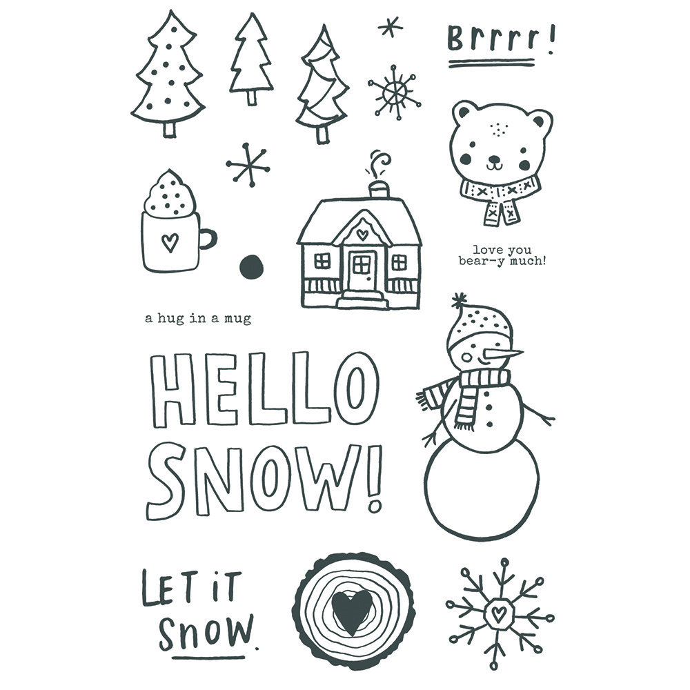 Simple Stories Feelin' Frosty Clear Stamps (16623) (DISCONTINUED)