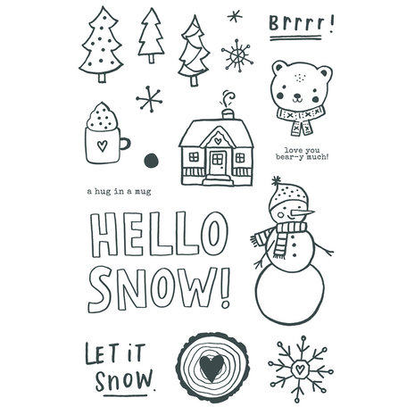 Simple Stories Feelin' Frosty Clear Stamps (16623) (OUTLET)