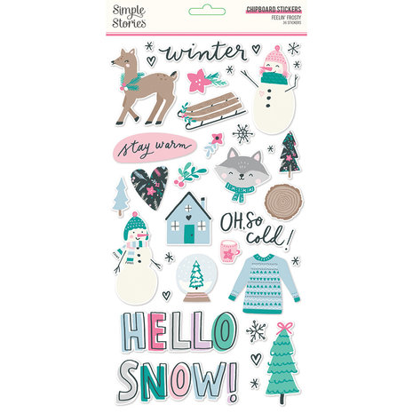 Simple Stories Feelin' Frosty Chipboard (16615) (DISCONTINUED)