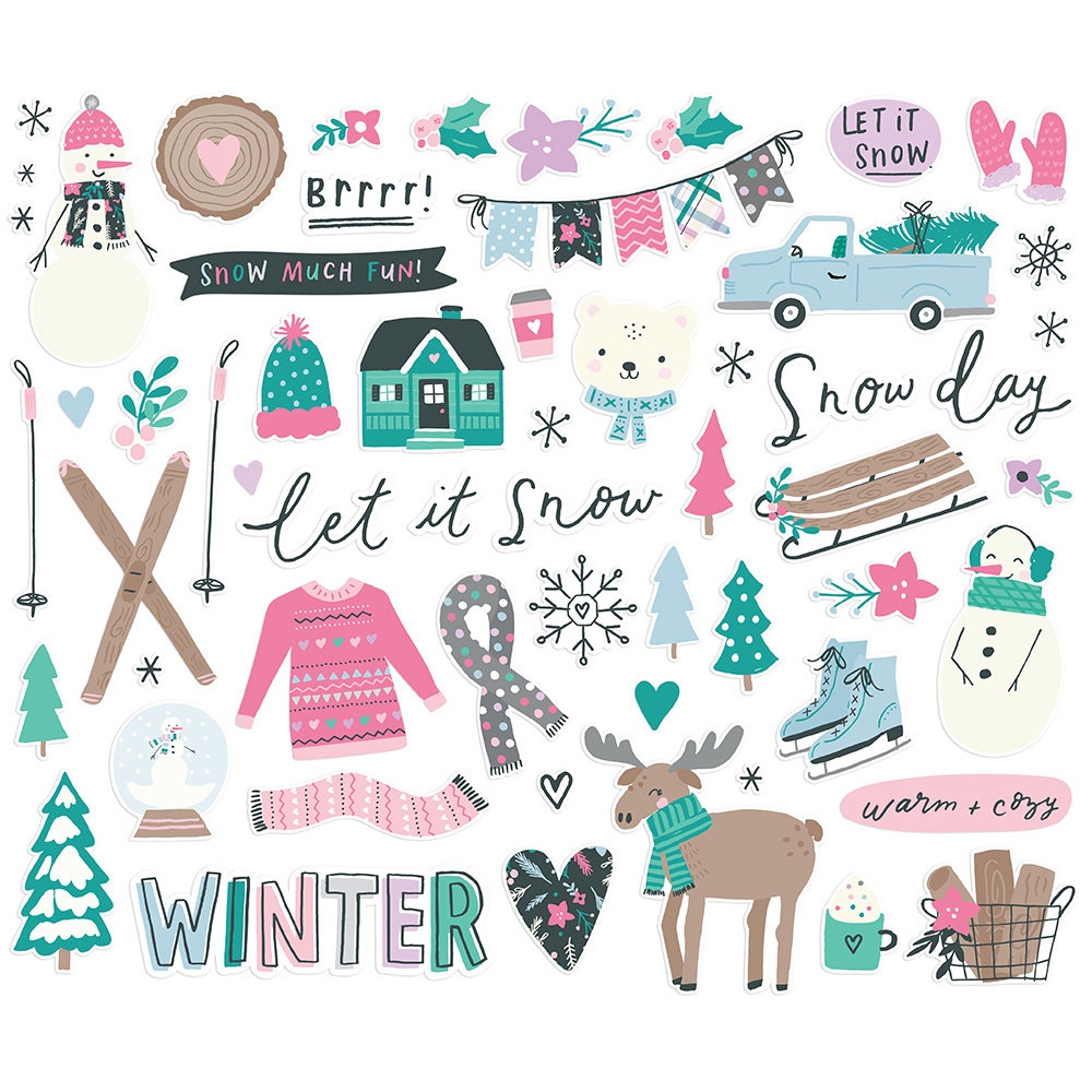 Simple Stories Feelin' Frosty Bits & Pieces (16616) (DISCONTINUED)