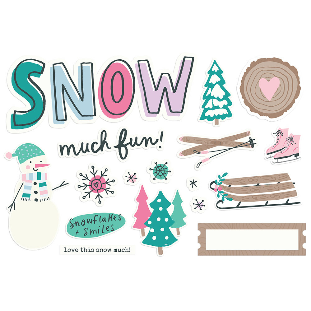 Simple Stories Simple Pages Pieces Snow Much Fun! (16625) (DISCONTINUED)