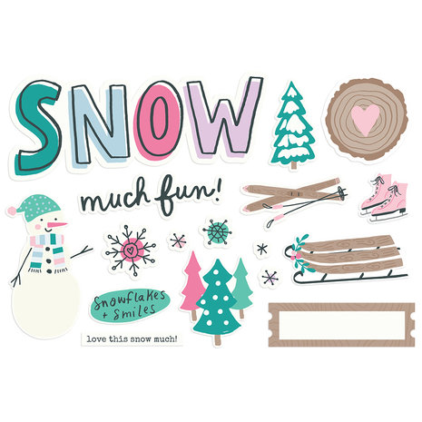 Simple Stories Simple Pages Pieces Snow Much Fun! (16625) (DISCONTINUED)