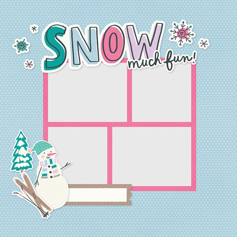 Simple Stories Simple Pages Pieces Snow Much Fun! (16625) (DISCONTINUED)
