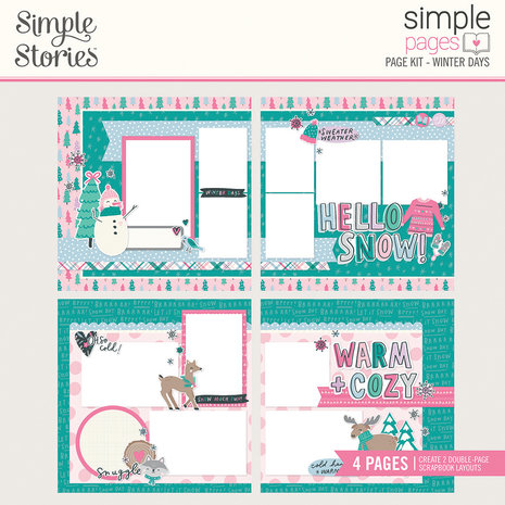 Simple Stories Simple Pages Kit Winter Days (16626) (DISCONTINUED)