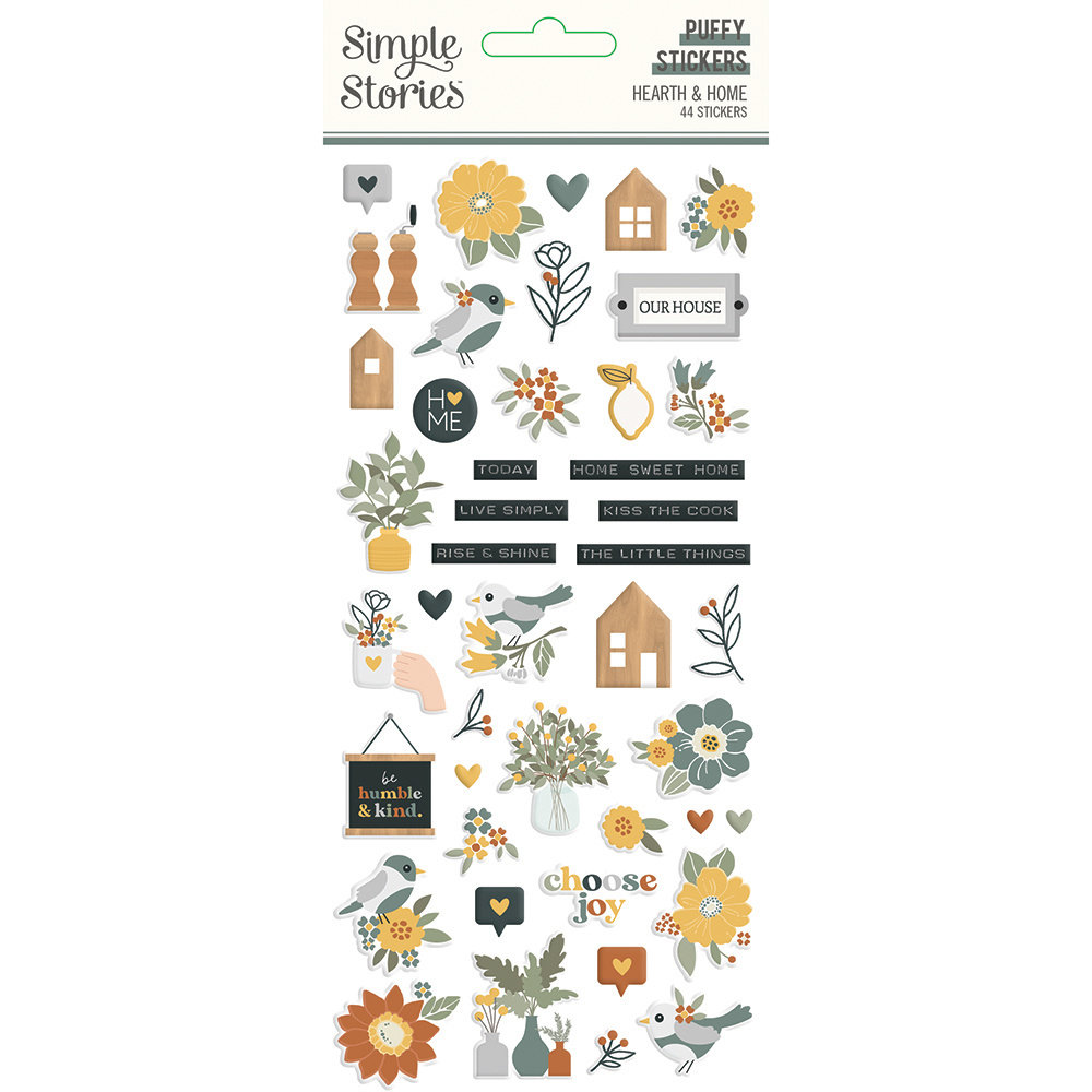 Simple Stories Hearth & Home Puffy Stickers (16521) (OUTLET)