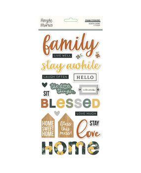 Simple Stories Hearth & Home Foam Stickers (16520) (DISCONTINUED)