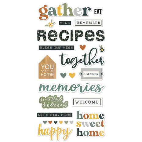 Simple Stories Hearth & Home Foam Stickers (16520) (DISCONTINUED)