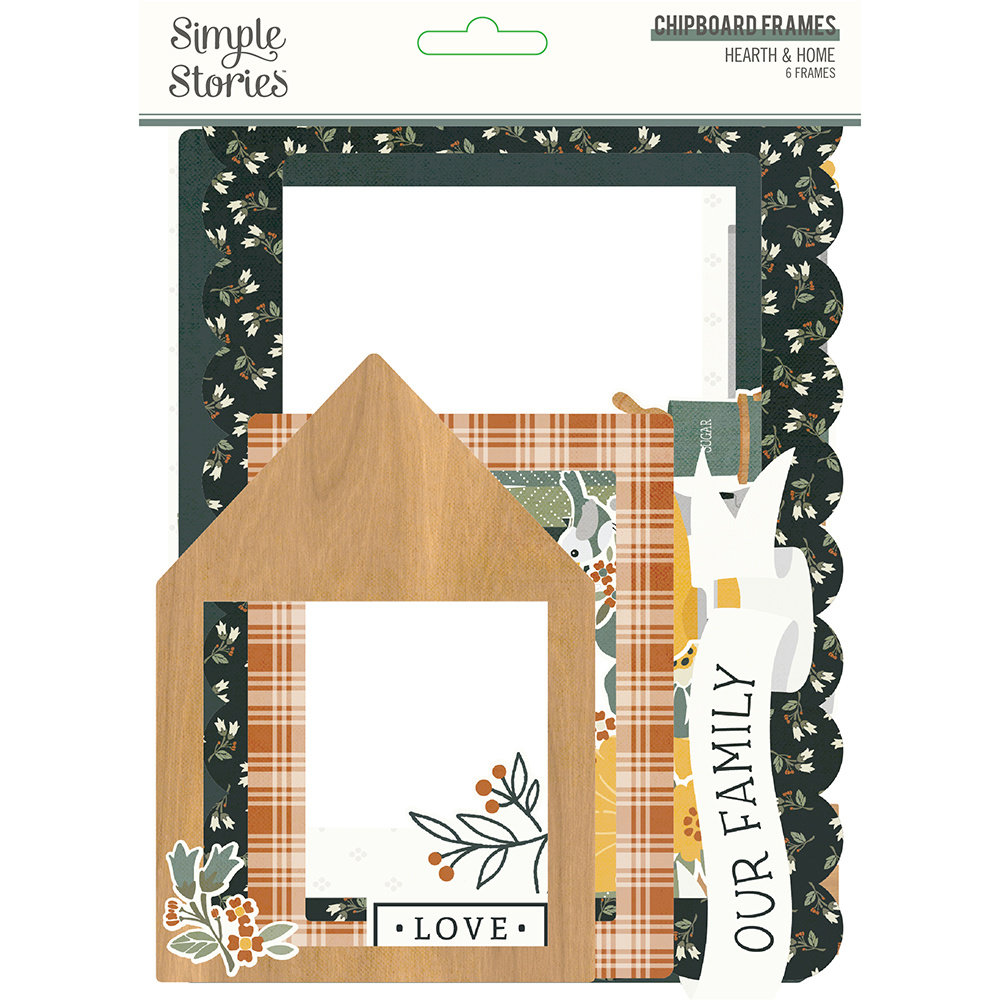 Simple Stories Hearth & Home Chipboard Frames (16519) (DISCONTINUED)