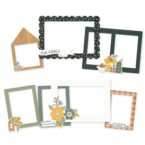 Simple Stories Hearth & Home Chipboard Frames (16519) (DISCONTINUED)