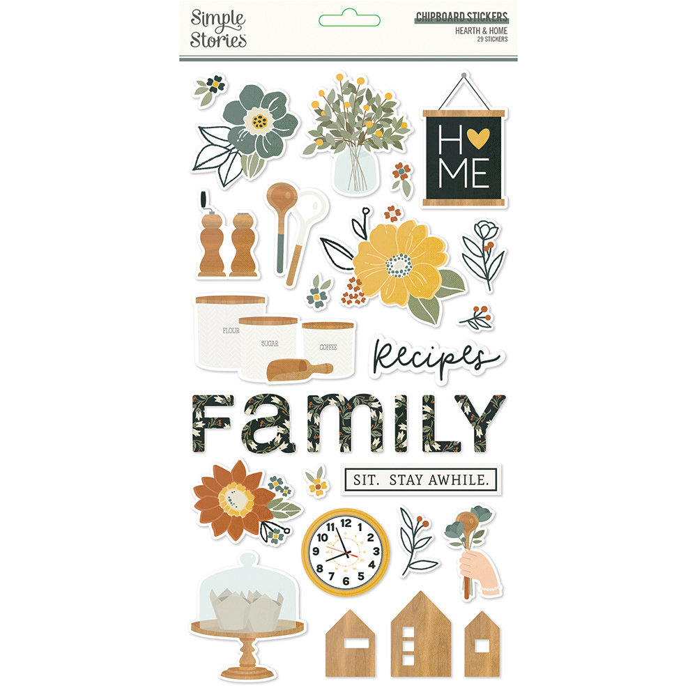 Simple Stories Hearth & Home Chipboard (16515) (DISCONTINUED)