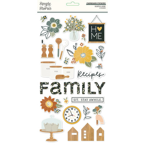 Simple Stories Hearth & Home Chipboard (16515) (OUTLET)