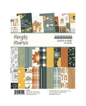 Simple Stories Hearth & Home 6x8 Inch Paper Pad (16514) (DISCONTINUED)